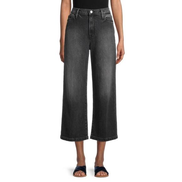 FRAME ALI CROPPED WIDE LEG JEAN SIZE 31 - Picture 2 of 4